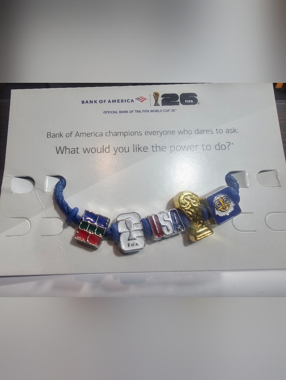 FIFA USA Blue Charm Bracelet